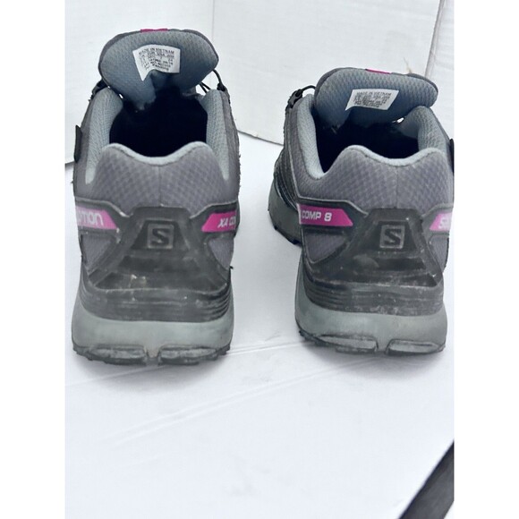 salomon xa comp running shoes Grey pink Size 7 - Picture 6 of 14